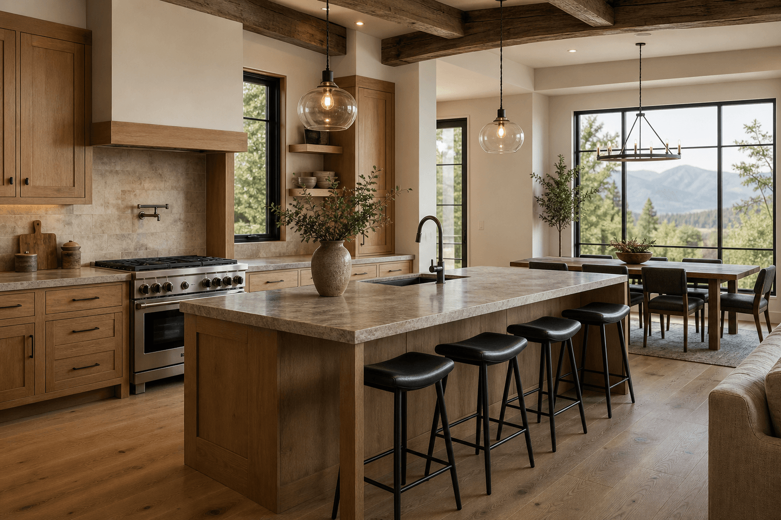 Residential kitchen finish and surface work